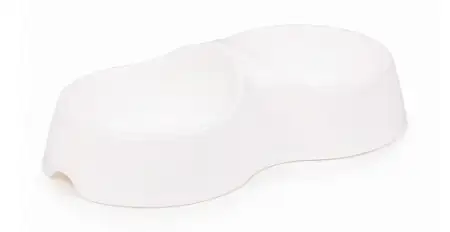 Купить alta миска Лекси, двойная для собак и кошек, белая