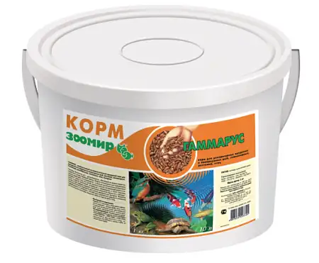 Купить ЗООМИР Гаммарус корм для всех рептилий, земноводных, птиц, контейнер